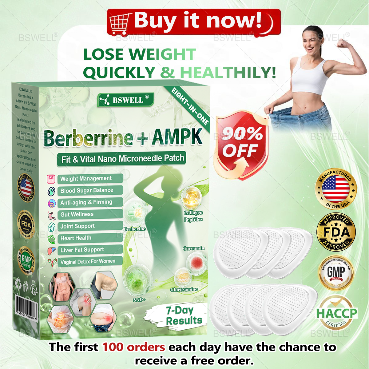 𝑩𝑺𝑾𝑬𝑳𝑳 ® 𝑩𝒆𝒓𝒃𝒆𝒓𝒓𝒊𝒏𝒆 +𝑨𝑴𝑷𝑲 𝐹𝑖𝑡 & 𝑉𝑖𝑡𝑎𝑙 𝑁𝑎𝑛𝑜 𝑀𝑖𝑐𝑟𝑜𝑛𝑒𝑒𝑑𝑙𝑒 𝑃𝑎𝑡𝑐ℎ (𝑱𝒖𝒔𝒕 𝒐𝒏𝒄𝒆 𝒂 𝒅𝒂𝒚, 𝒗𝒊𝒔𝒊𝒃𝒍𝒆 𝒄𝒉𝒂𝒏𝒈𝒆𝒔 𝒊𝒏 7 𝒅𝒂𝒚𝒔) ✅ 𝑭𝒐𝒓 𝒐𝒃𝒆𝒔𝒊𝒕𝒚, 𝒄𝒂𝒓𝒅𝒊𝒐𝒗𝒂𝒔𝒄𝒖𝒍𝒂𝒓 𝒉𝒆𝒂𝒍𝒕𝒉, 𝒅𝒊𝒂𝒃𝒆𝒕𝒆𝒔, 𝒔𝒍𝒆𝒆𝒑 𝒂𝒑𝒏𝒆𝒂, 𝒈𝒖𝒕 𝒉𝒆𝒂𝒍𝒕𝒉, 𝒋𝒐𝒊𝒏𝒕 𝒊𝒔𝒔𝒖𝒆𝒔, 𝒂𝒏𝒅 𝒎𝒐𝒓𝒆