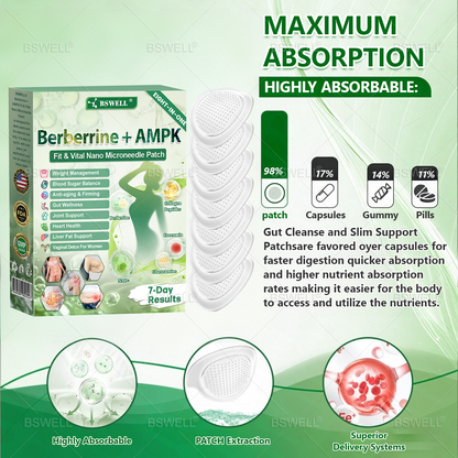 𝑩𝑺𝑾𝑬𝑳𝑳 ® 𝑩𝒆𝒓𝒃𝒆𝒓𝒓𝒊𝒏𝒆 +𝑨𝑴𝑷𝑲 𝐹𝑖𝑡 & 𝑉𝑖𝑡𝑎𝑙 𝑁𝑎𝑛𝑜 𝑀𝑖𝑐𝑟𝑜𝑛𝑒𝑒𝑑𝑙𝑒 𝑃𝑎𝑡𝑐ℎ (𝑱𝒖𝒔𝒕 𝒐𝒏𝒄𝒆 𝒂 𝒅𝒂𝒚, 𝒗𝒊𝒔𝒊𝒃𝒍𝒆 𝒄𝒉𝒂𝒏𝒈𝒆𝒔 𝒊𝒏 7 𝒅𝒂𝒚𝒔) ✅ 𝑭𝒐𝒓 𝒐𝒃𝒆𝒔𝒊𝒕𝒚, 𝒄𝒂𝒓𝒅𝒊𝒐𝒗𝒂𝒔𝒄𝒖𝒍𝒂𝒓 𝒉𝒆𝒂𝒍𝒕𝒉, 𝒅𝒊𝒂𝒃𝒆𝒕𝒆𝒔, 𝒔𝒍𝒆𝒆𝒑 𝒂𝒑𝒏𝒆𝒂, 𝒈𝒖𝒕 𝒉𝒆𝒂𝒍𝒕𝒉, 𝒋𝒐𝒊𝒏𝒕 𝒊𝒔𝒔𝒖𝒆𝒔, 𝒂𝒏𝒅 𝒎𝒐𝒓𝒆