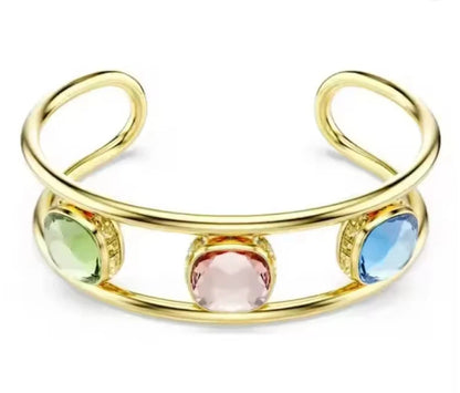 2025 New Hot Selling High-end Design Necklace Pendant Earrings Bracelet Jewelry Set Dopamine Color Scheme Simple and Generous
