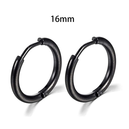 2025 New Simple Stainless Steel Small Hoop Earrings for Women Men Cartilage Ear Piercing Jewelry Pendientes Hombre Mujer